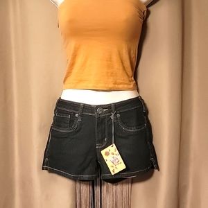 NWT Dark Denim Stretchy Shorts
